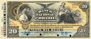 pS532p from Brazil: 20 Mil Reis from 1890