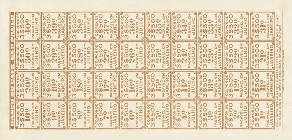 Back of Brazil pS541p: 100 Mil Reis from 1890