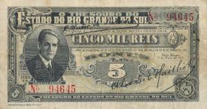 Gallery image for Brazil pS781: 5 Mil Reis
