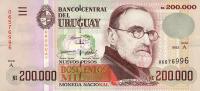 p72a from Uruguay: 200000 Nuevos Pesos from 1992