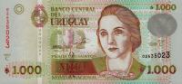 p91b from Uruguay: 1000 Pesos Uruguayos from 2008