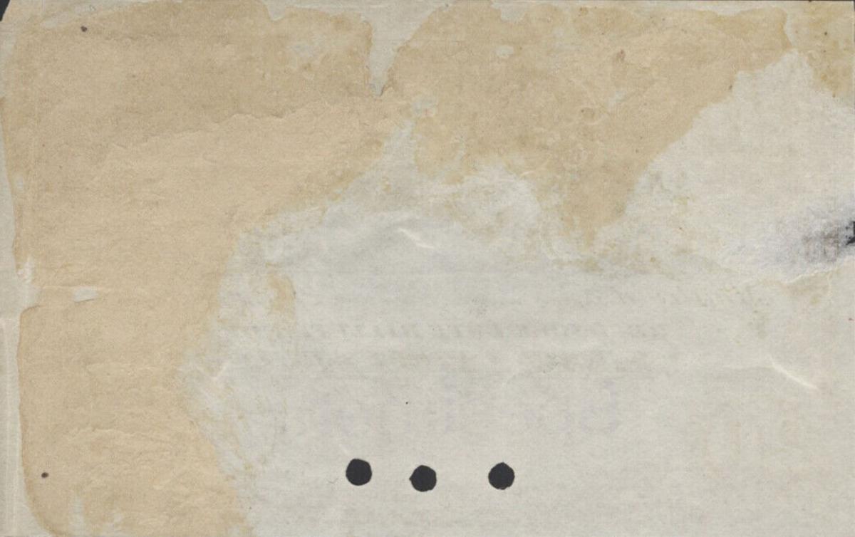 Back of Uruguay pA99s: 20 Centesimos from 1875