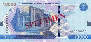 Gallery image for Uzbekistan p89s: 10000 Sum