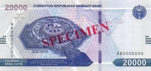 Gallery image for Uzbekistan p90s: 20000 Sum