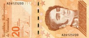 Gallery image for Venezuela p117: 20 Bolivar