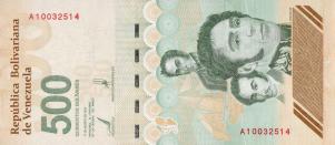 Gallery image for Venezuela p121: 500 Bolivar
