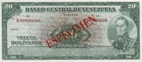 Gallery image for Venezuela p43s2: 20 Bolivares