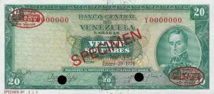 Gallery image for Venezuela p46s3: 20 Bolivares