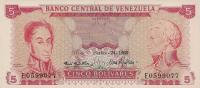 p50a from Venezuela: 5 Bolivares from 1968