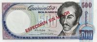 p67s from Venezuela: 500 Bolivares from 1981