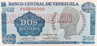 Gallery image for Venezuela p69s: 2 Bolivares