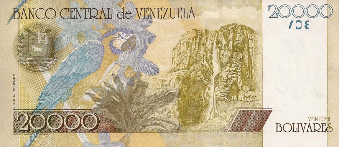 Back of Venezuela p86d: 20000 Bolivares from 2006