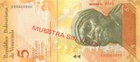Gallery image for Venezuela p89s: 5 Bolivares