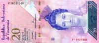 Gallery image for Venezuela p91b: 20 Bolivares