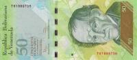 Gallery image for Venezuela p92g: 50 Bolivares from 2012