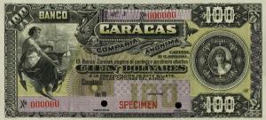 Gallery image for Venezuela pS159s: 100 Bolivares