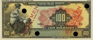 Gallery image for Venezuela pS248s: 100 Bolivares