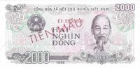Gallery image for Vietnam p107s1: 2000 Dong