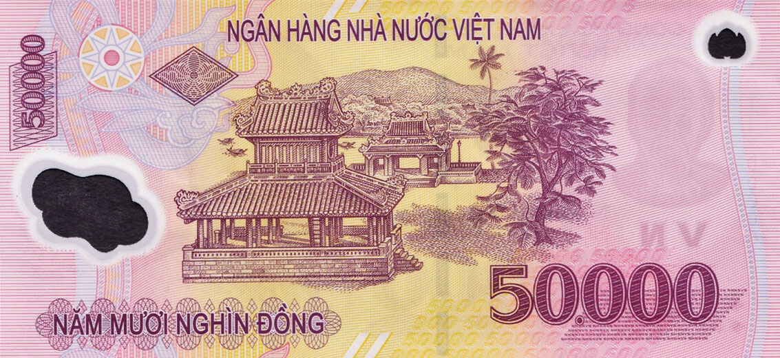 Back of Vietnam p121l: 50000 Dong from 2017