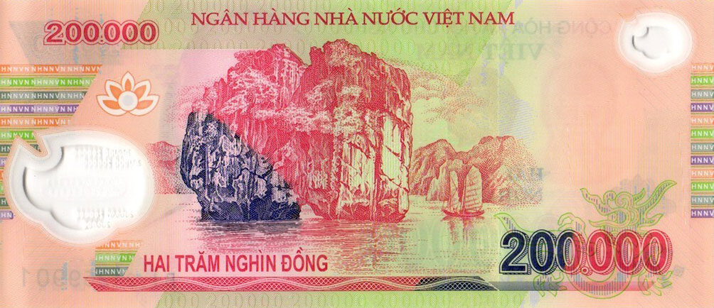Back of Vietnam p123l: 200000 Dong from 2021