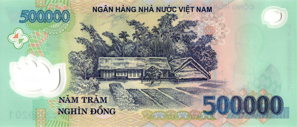 Back of Vietnam p124r: 500000 Dong from 2022