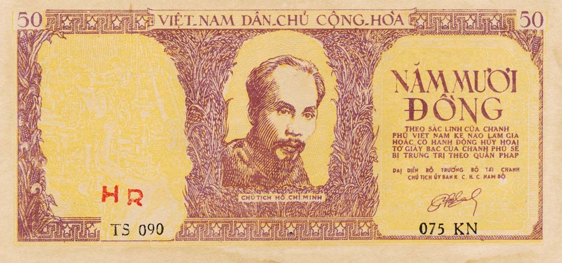 Front of Vietnam p39: 50 Dong from 1952