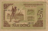 p3a from Vietnam: 5 Dong from 1946