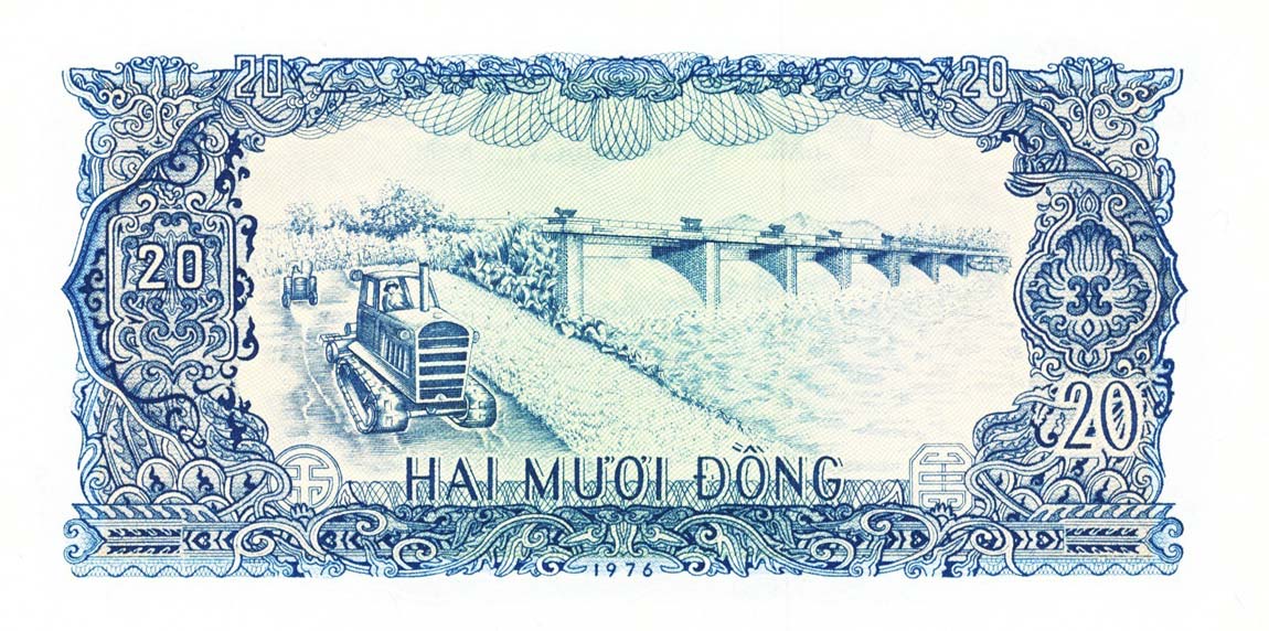 Back of Vietnam p83a: 20 Dong from 1976