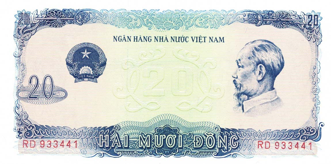 Front of Vietnam p83a: 20 Dong from 1976