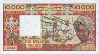 Gallery image for West African States p109Aj: 10000 Francs from 1977