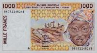 Gallery image for West African States p111Ah: 1000 Francs