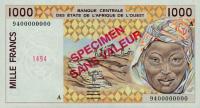 Gallery image for West African States p111As: 1000 Francs