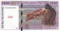 Gallery image for West African States p112As: 2500 Francs
