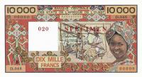 Gallery image for West African States p209Bs: 10000 Francs
