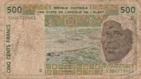 Gallery image for West African States p210Bc: 500 Francs