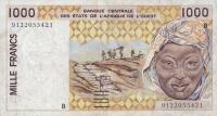 Gallery image for West African States p211Ba: 1000 Francs