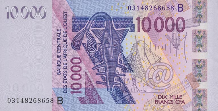 Front of West African States p218Ba: 10000 Francs from 2003
