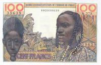 Gallery image for West African States p2b: 100 Francs from 1959