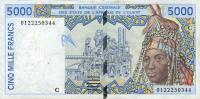 p313Ck from West African States: 5000 Francs from 2001