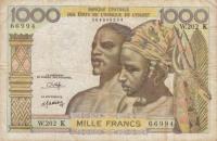 Gallery image for West African States p603Ho: 1000 Francs
