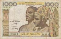 Gallery image for West African States p603Ho: 1000 Francs