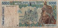 Gallery image for West African States p713Ke: 5000 Francs