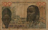 p801Tc from West African States: 100 Francs from 1961