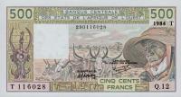 Gallery image for West African States p806Tg: 500 Francs