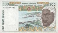 Gallery image for West African States p810Tc: 500 Francs