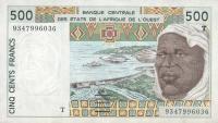 Gallery image for West African States p810Tc: 500 Francs