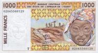 Gallery image for West African States p811Tl: 1000 Francs
