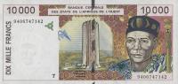 p814Tb from West African States: 10000 Francs from 1994