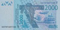 Gallery image for West African States p816Ta: 2000 Francs