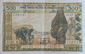 Gallery image for West African States p102Ah: 500 Francs